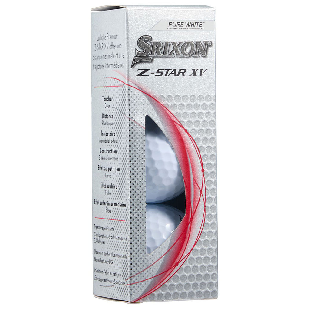 Srixon White Z-Star XV Golf Balls - 3 Pack