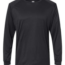 Paragon Black Unisex Long Islander Performance Long Sleeve T-Shirt