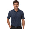 Adidas Men's Collegiate Navy/White Ultimate365 Mesh Tango Print Climacool Polo