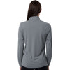 Adidas Women's Grey Three Lightweight Quarter-Zip Pullover