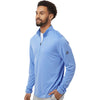 Adidas Men's Blue Fusion Lightweight Quarter-Zip Pullover