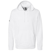 Adidas Men's White Fleece Hooded Sweatshirt