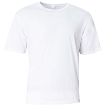 A4 Men's White Softek Short Sleeve Tee