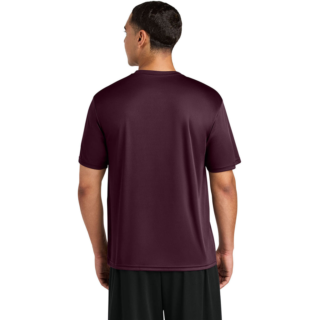 A4 Men's Maroon Cooling Performance Short Sleeve Tee