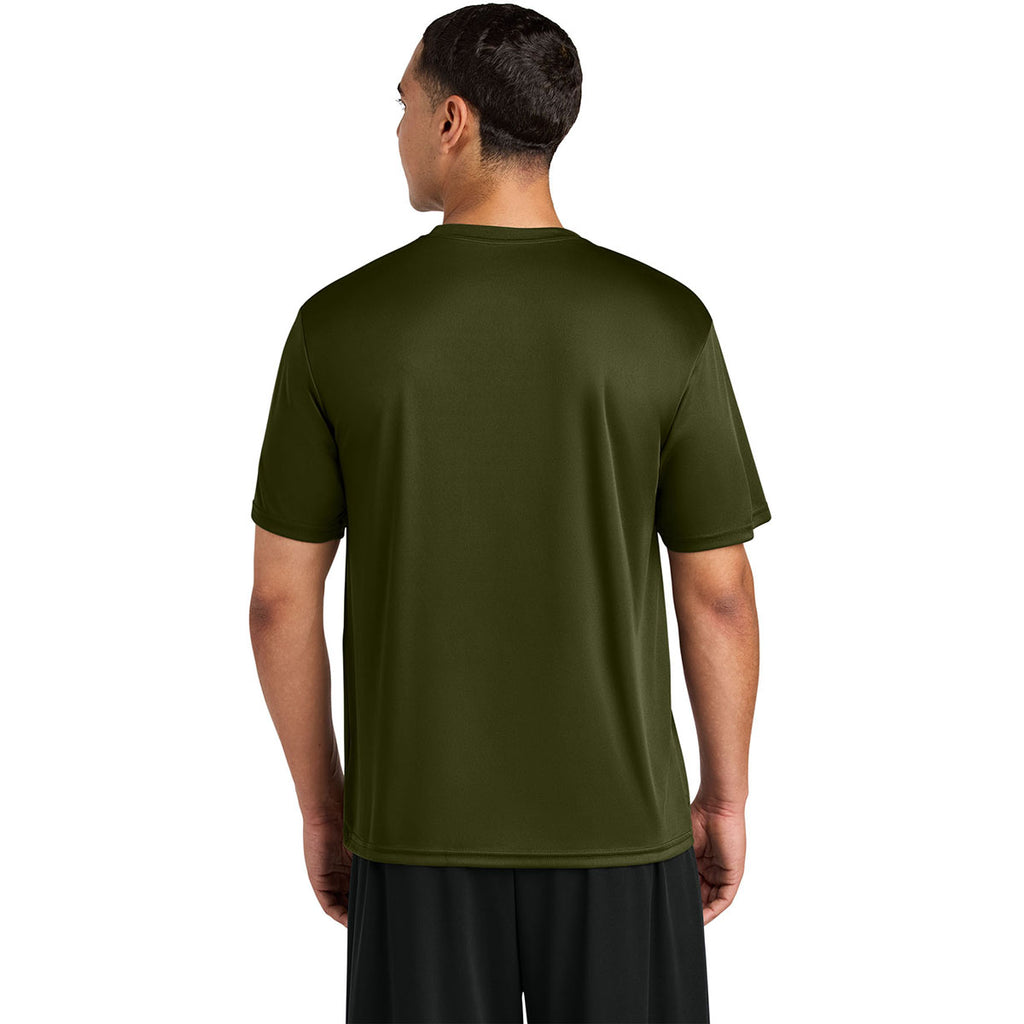 A4 Men's Military Green Cooling Performance Short Sleeve Tee