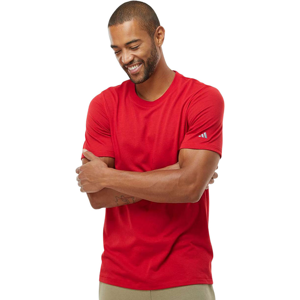 Adidas Men's Power Red Blended T-Shirt