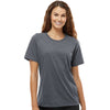 Adidas Women's Dark Grey Heather Blended T-Shirt