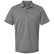 Adidas Men's Black Melange Heathered Polo