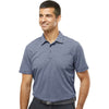 Adidas Men's Collegiate Navy Melange Heathered Polo