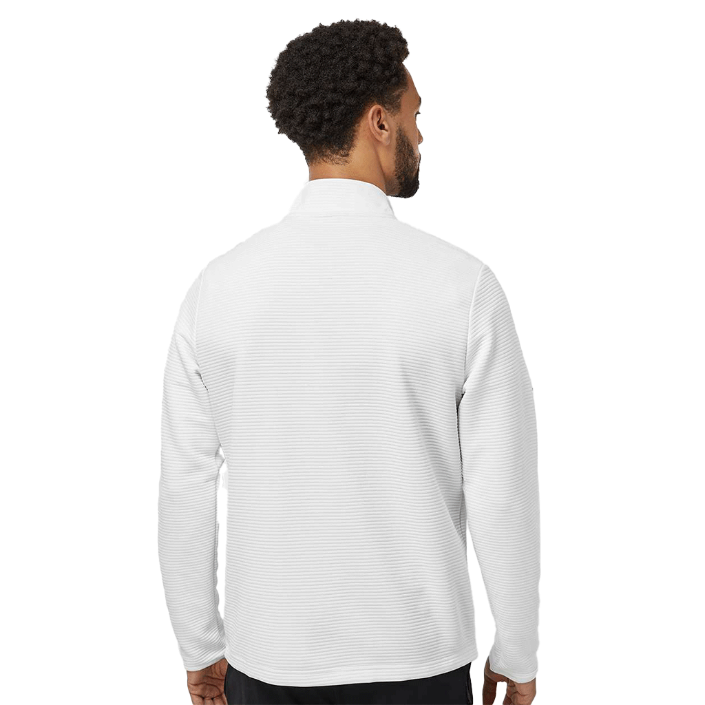 Adidas Men's Core White Spacer Quarter-Zip Pullover