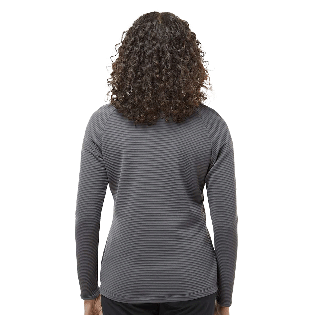 Adidas Women's Grey Five Spacer Quarter-Zip Pullover