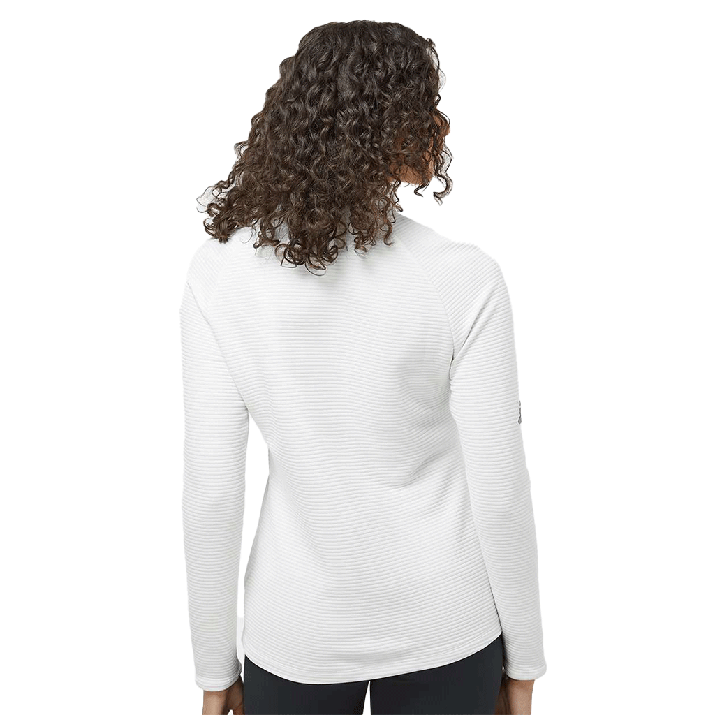 Adidas Women's Core White Spacer Quarter-Zip Pullover