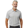 Adidas Men's Grey One Heather Space Dyed Polo