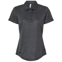 Adidas Women's Black Melange Space Dyed Polo