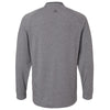 Adidas Men's Grey Five Melange Henley Long Sleeve Tee