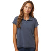 Adidas Women's Collegiate Navy Melange Blend Polo