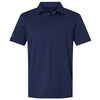 Adidas Men's Dark Blue Textured Stripe Polo