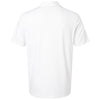 Adidas Men's White Textured Stripe Polo