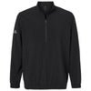 Adidas Men's Black Woven Half-Zip Pullover