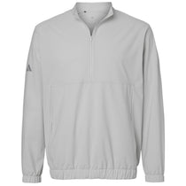 Adidas Men's Grey One Woven Half-Zip Pullover