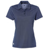 Adidas Women's Collegiate Navy 4-Way Stretch Printed Polo