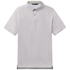 UNRL Men's White Sand Abstract Polo