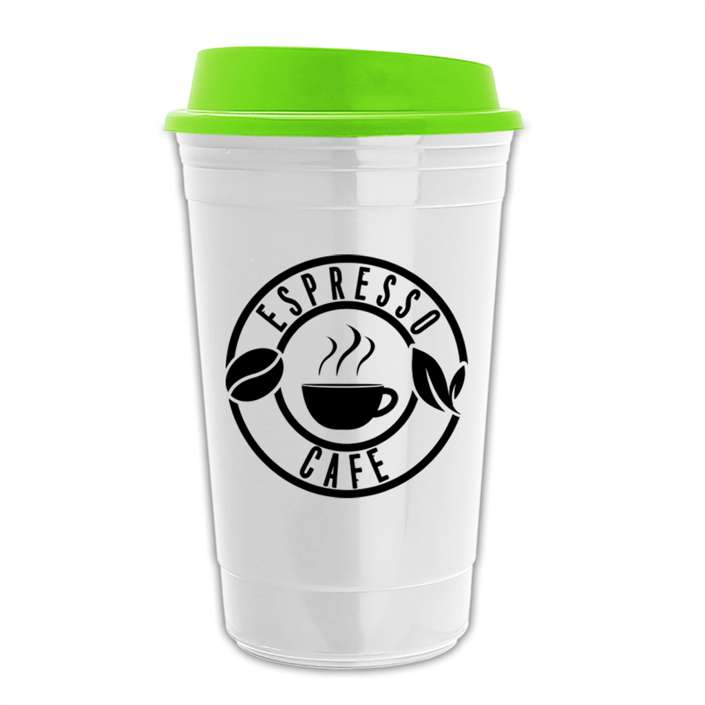 Garyline White Traveler Insulated Cup - 16 oz.