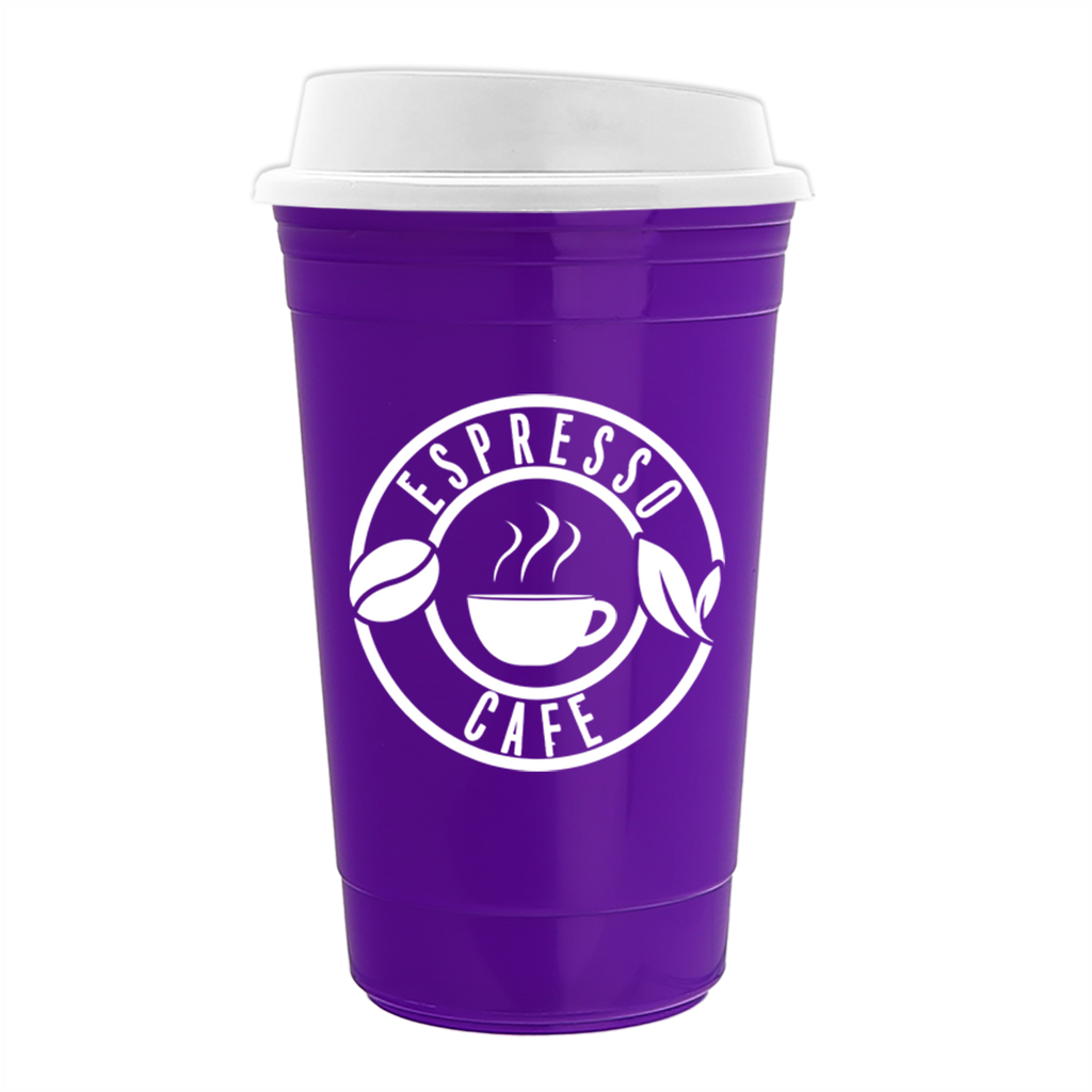 Garyline Violet Traveler Insulated Cup - 16 oz.
