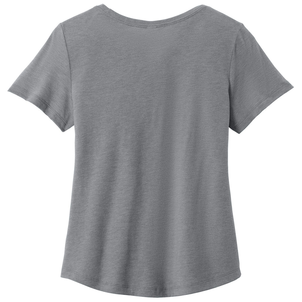 Allmade Women's Aluminum Grey Relaxed Tri-Blend Scoop Neck Tee