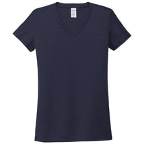 Allmade Women's Night Sky Navy Tri-Blend V-Neck Tee