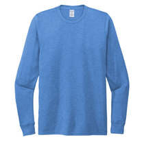 Allmade Unisex Azure Blue Tri-Blend Long Sleeve Tee