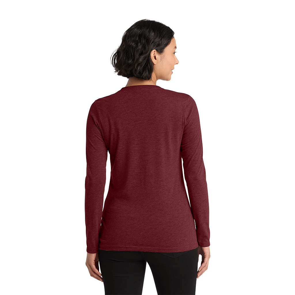 Allmade Women's Vino Red Tri-Blend Long Sleeve Tee