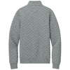 Brooks Brothers Men's Light Shadow Grey Heather Diamond Quilt 1/4-Zip