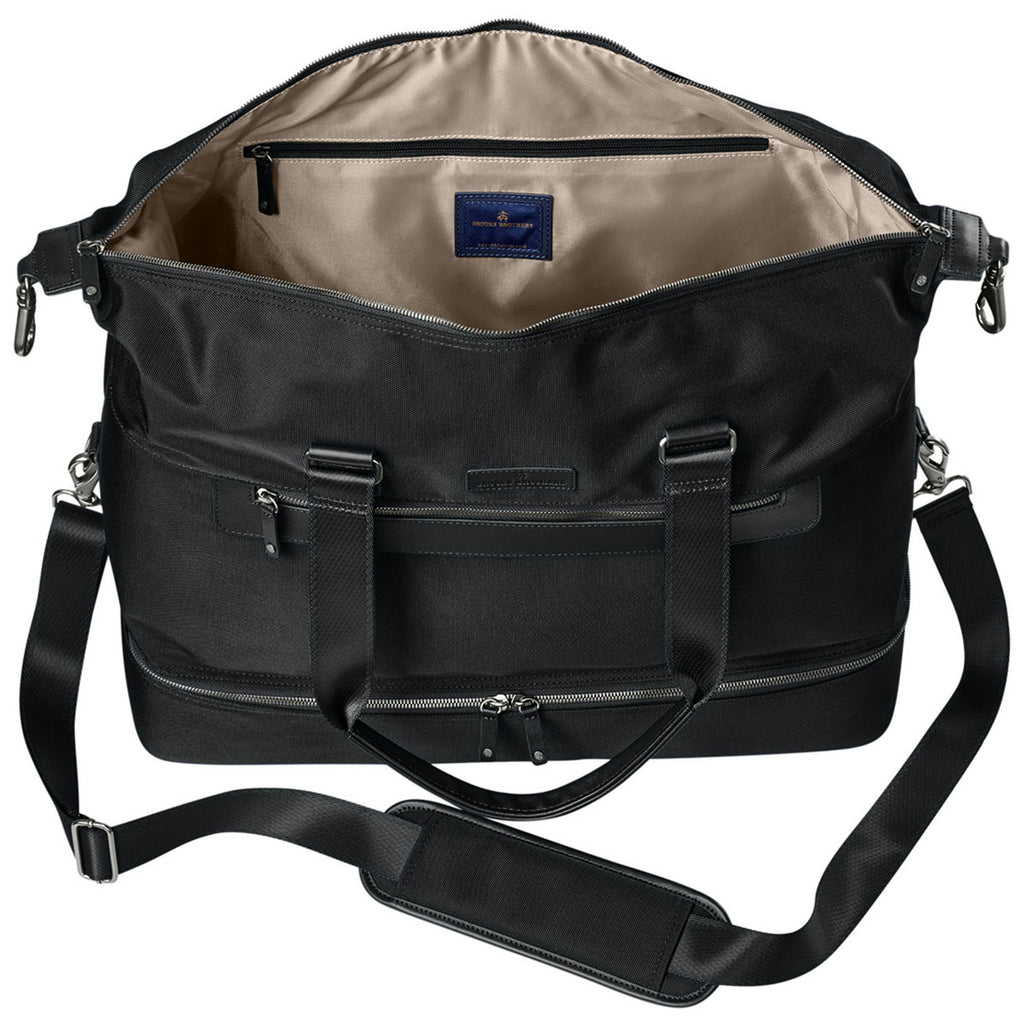 Brooks Brothers Deep Black Oxford Weekender