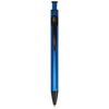 Logomark Blue Illuminate Recycled Aluminum Plunge-Action Pen