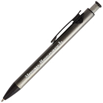Logomark Gunmetal Illuminate Recycled Aluminum Plunge-Action Pen