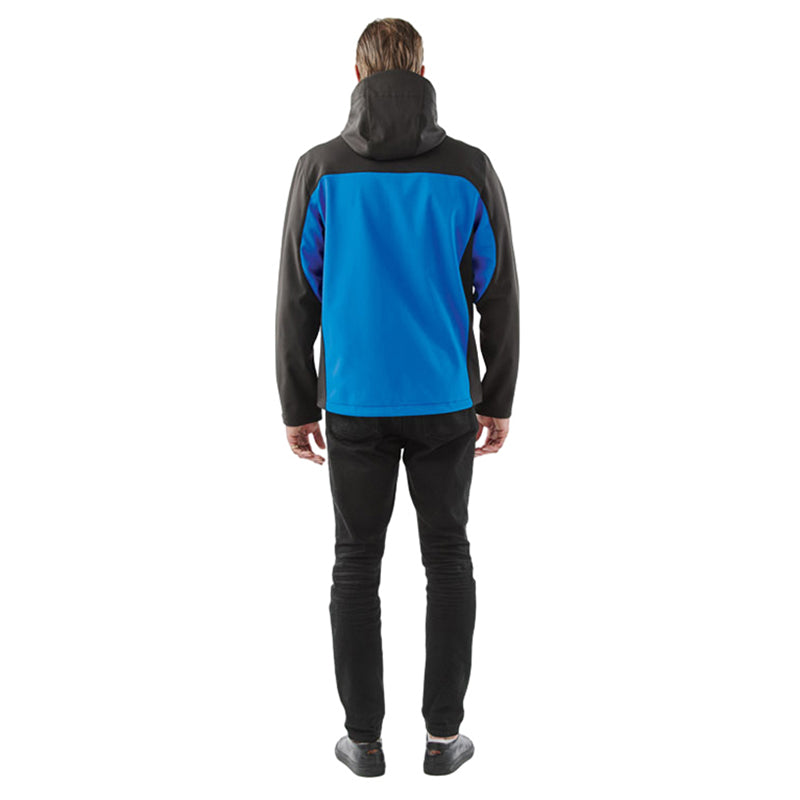 Stormtech Men's Azure Blue/Black Cascades Softshell Hoody