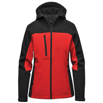 Stormtech Women's Bright Red/Black Cascades Softshell Hoody