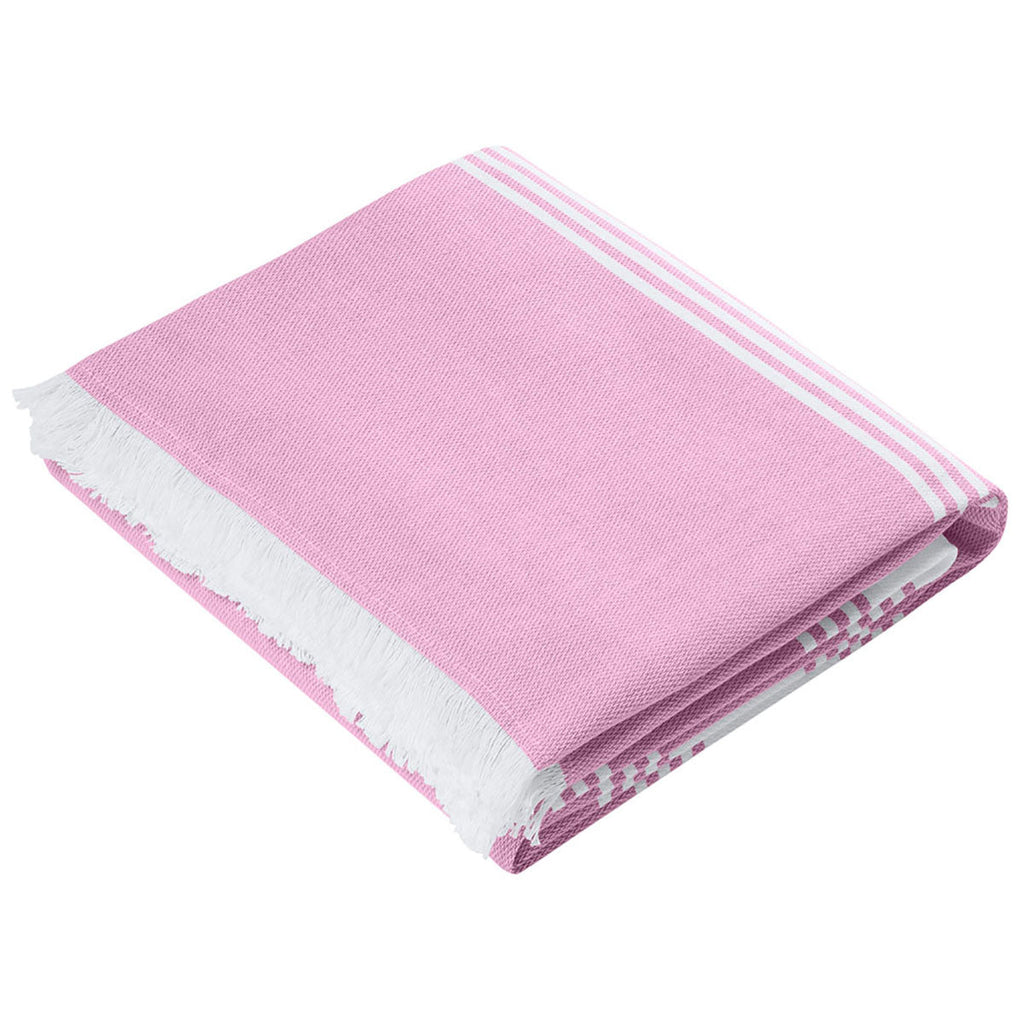 Port Authority Awareness Pink/White Beach Throw