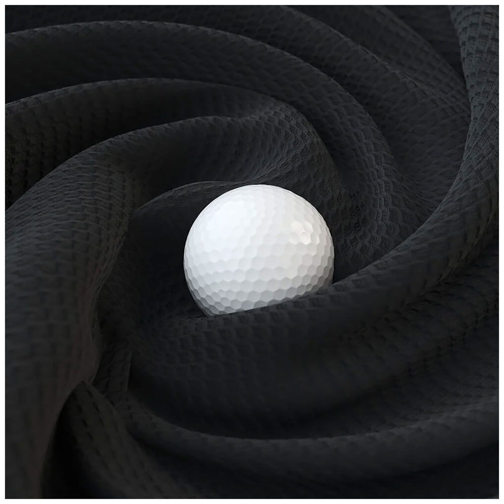 Blue Tees Black Golf Magnetic Utility Towel