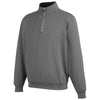 Fairway & Greene Men's Dark Shadow Grey Heather Caves Quarter-Zip Tech Pullover