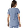 Carhartt Women's Ceil Blue Notch Neck Tunic Knit Panel Scrub Top