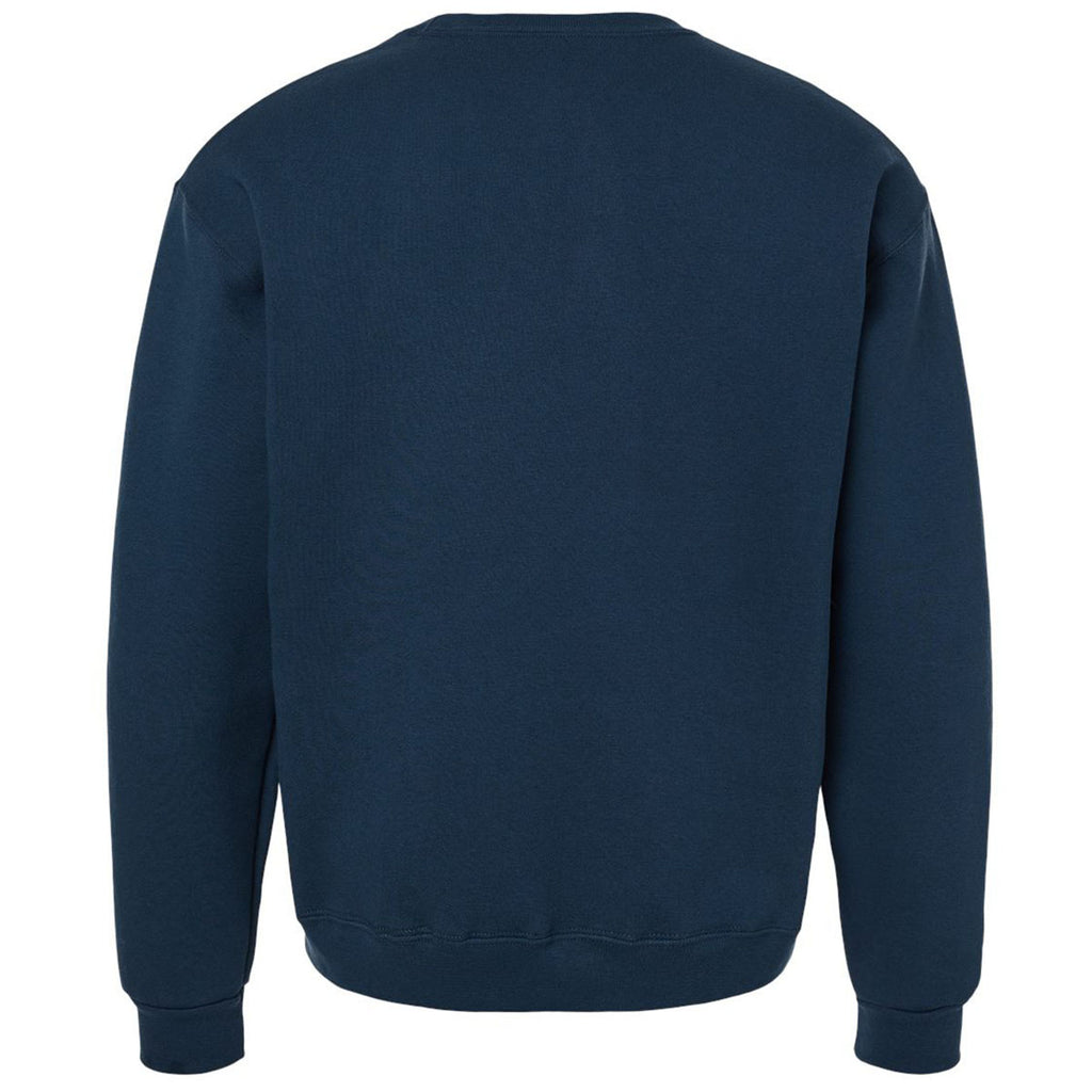 Jerzees Unisex Washed Navy Rugged Crewneck Sweatshirt