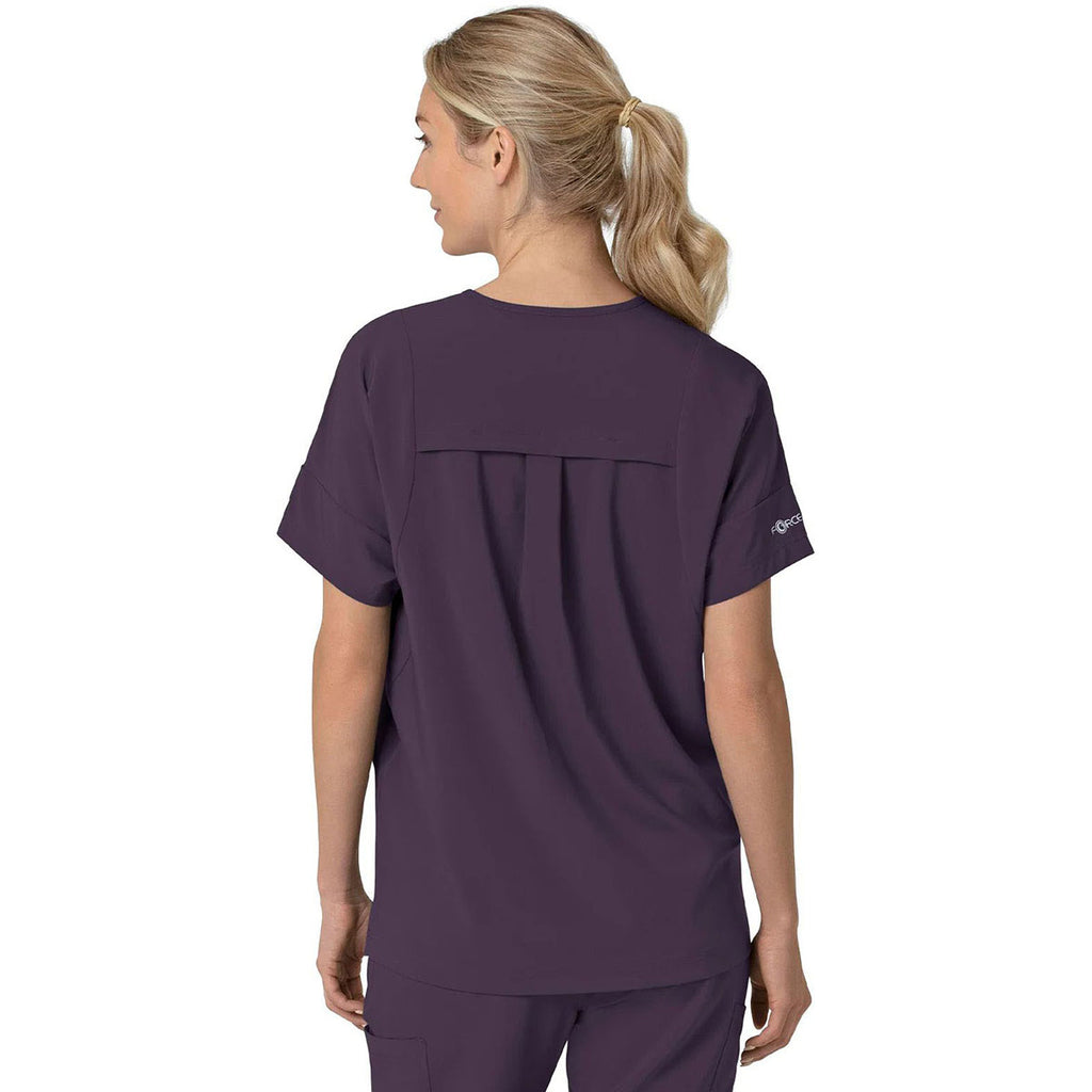 Carhartt Women's Black Plum Four-Pocket Oversized V-Neck Top