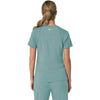 Carhartt Women's Summer Blue Three-Pocket Flex Panel V-Neck Scrub Top