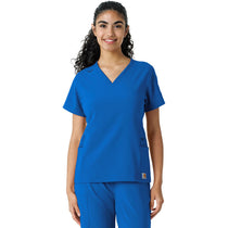 Carhartt Women's Royal Knit Panel Scrub Top