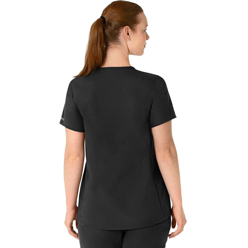 Carhartt Women's Black Four-Pocket Henley Maternity Top