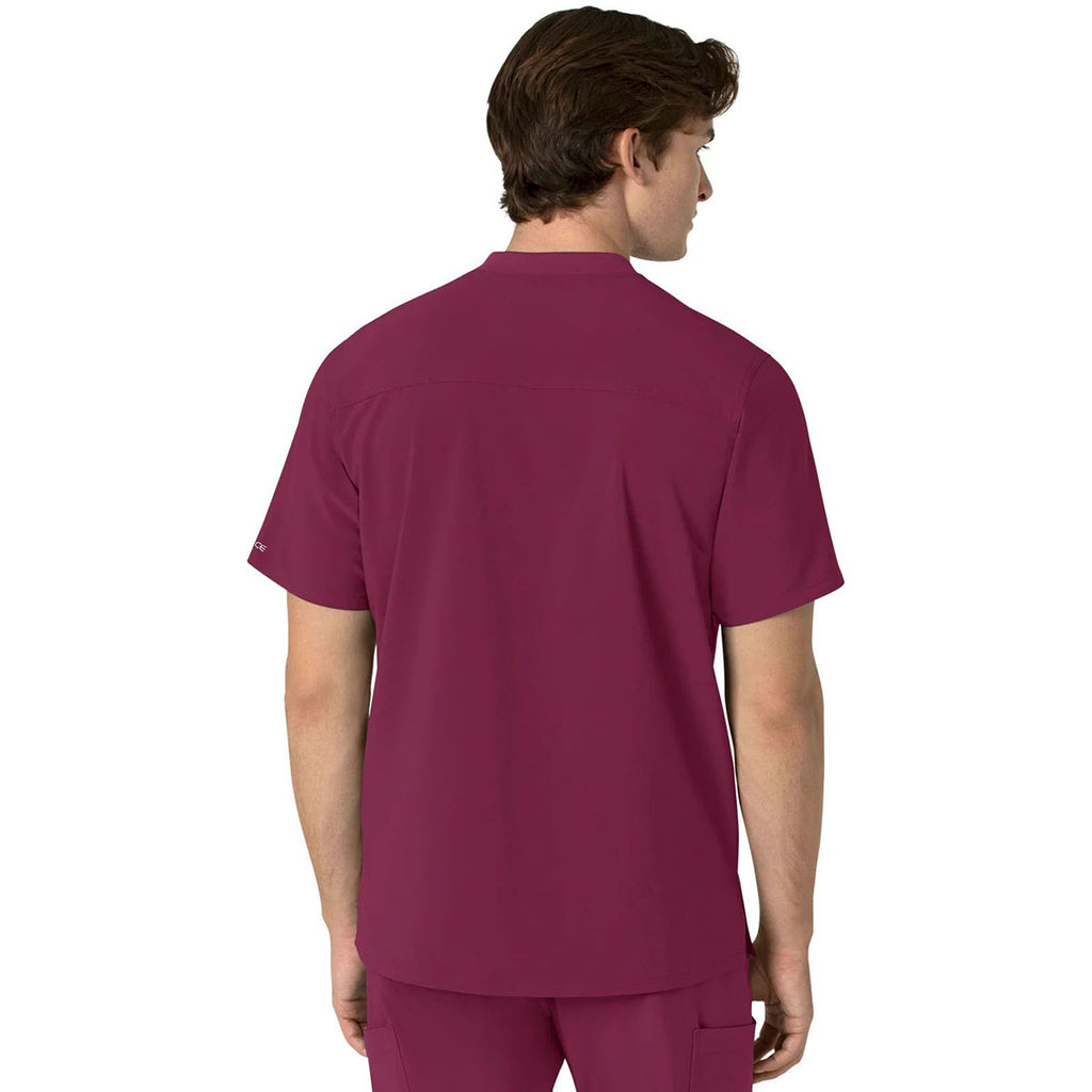 Carhartt Men's Wine Three-Pocket Henley Top