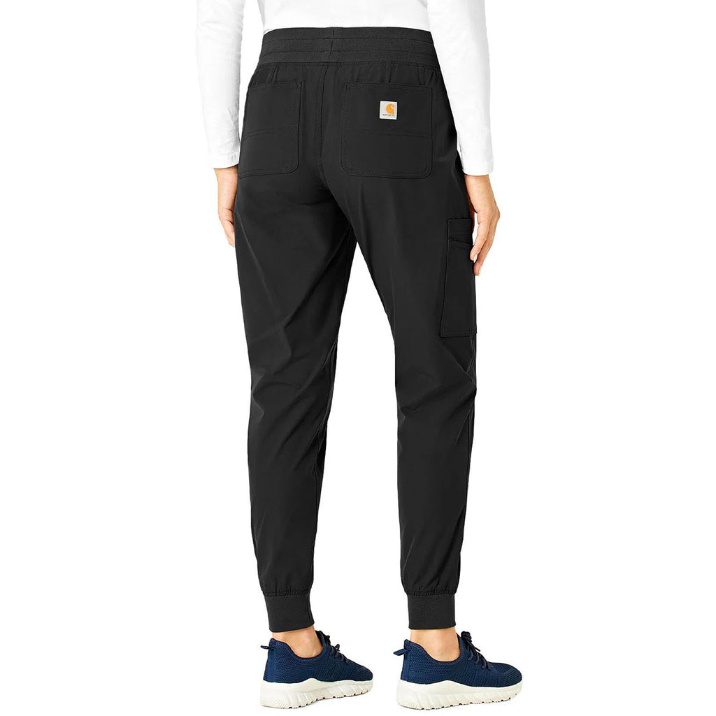 Carhartt Women's Black Seven-Pocket Modern Fit Jogger Pant