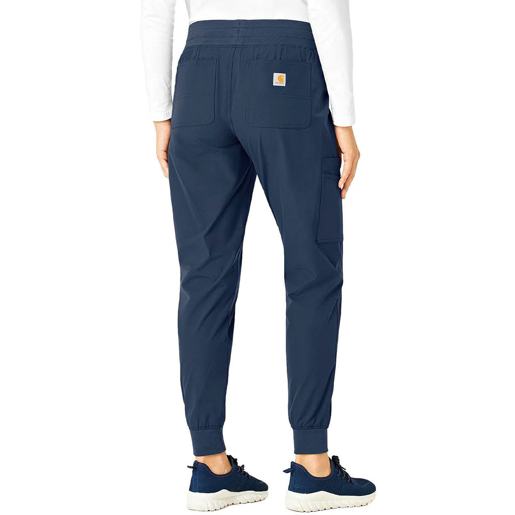 Carhartt Women's Navy Seven-Pocket Modern Fit Jogger Pant